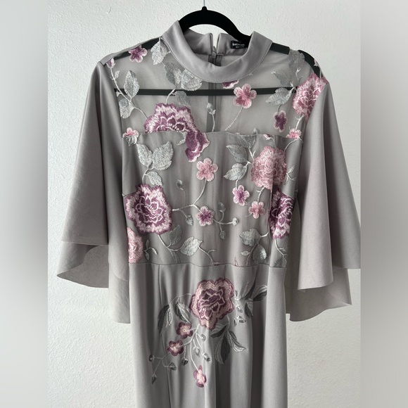 Boho floral grey maxi dress - Picture 6 of 8